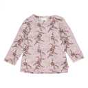 Bluziță roz cu imprimeu floral superb pentru bebeluși