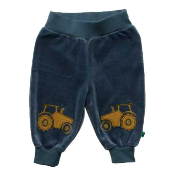 Pantaloni comozi din catifea cu imprimeu tractotașe