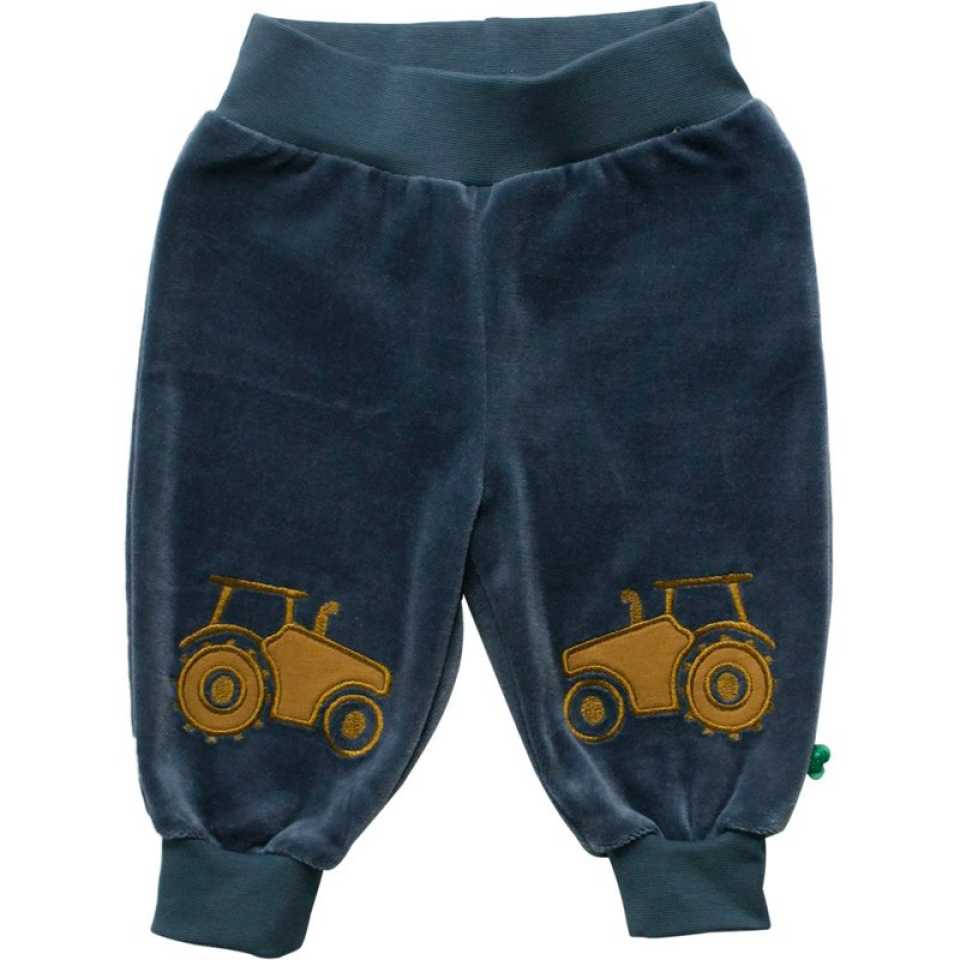 Pantaloni comozi din catifea cu imprimeu tractotașe