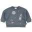 Bluză groasă cu imprimeu cusut Astro pentru bebeluși