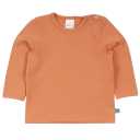 Bluză Alfa portocaliu (sienna) din bumbac organic pentru bebeluși