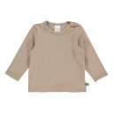 Bluză Alfa bej din bumbac organic pentru bebeluși