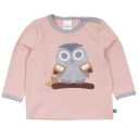 Bluziță cu imprimeu cusut bufniță pentru bebeluși