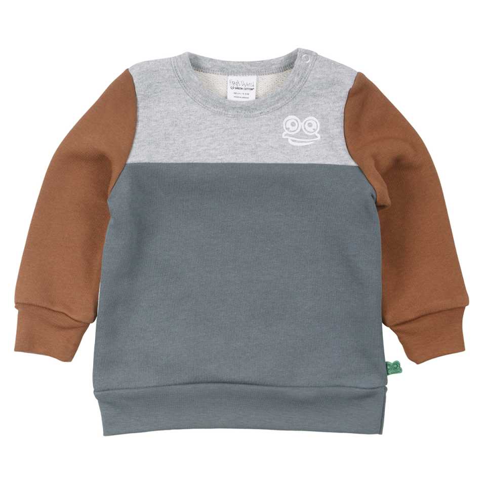 Bluză groasă în culori contrastante pentru bebeluși
