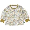 Bluză crem cu imprimeu vegetal