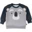 Bluză groasă gri cu imprimeu koala pentru bebeluși