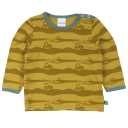 Bluză muștar cu imprimeu tractoare