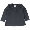 Bluză gri cu volănaș pentru bebeluși