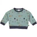 Bluză groasă bleu cu imprimeu piscuri pentru bebeluși