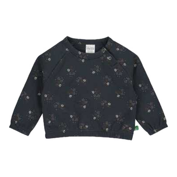 Bluză groasă bleumarin cu imprimeu stele pentru bebeluși