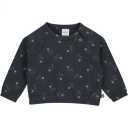 Bluză groasă bleumarin cu imprimeu stele pentru bebeluși