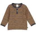 Bluză albastră cu dungi maro