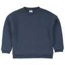 Bluză groasă bleumarin din bumbac organic