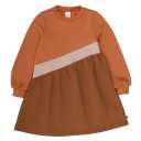 Rochie în trei culori, groasă, din bumbac organic