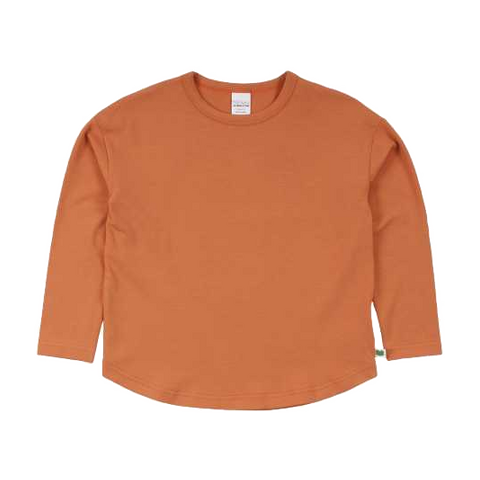 Bluză Alfa oversize portocalie din bumbac organic