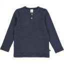 Bluză Jacquard bleumarin din bumbac organic, pentru copii