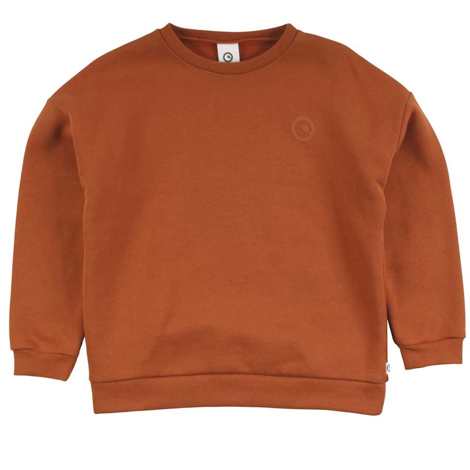 Bluză groasă portocalie din bumbac organic