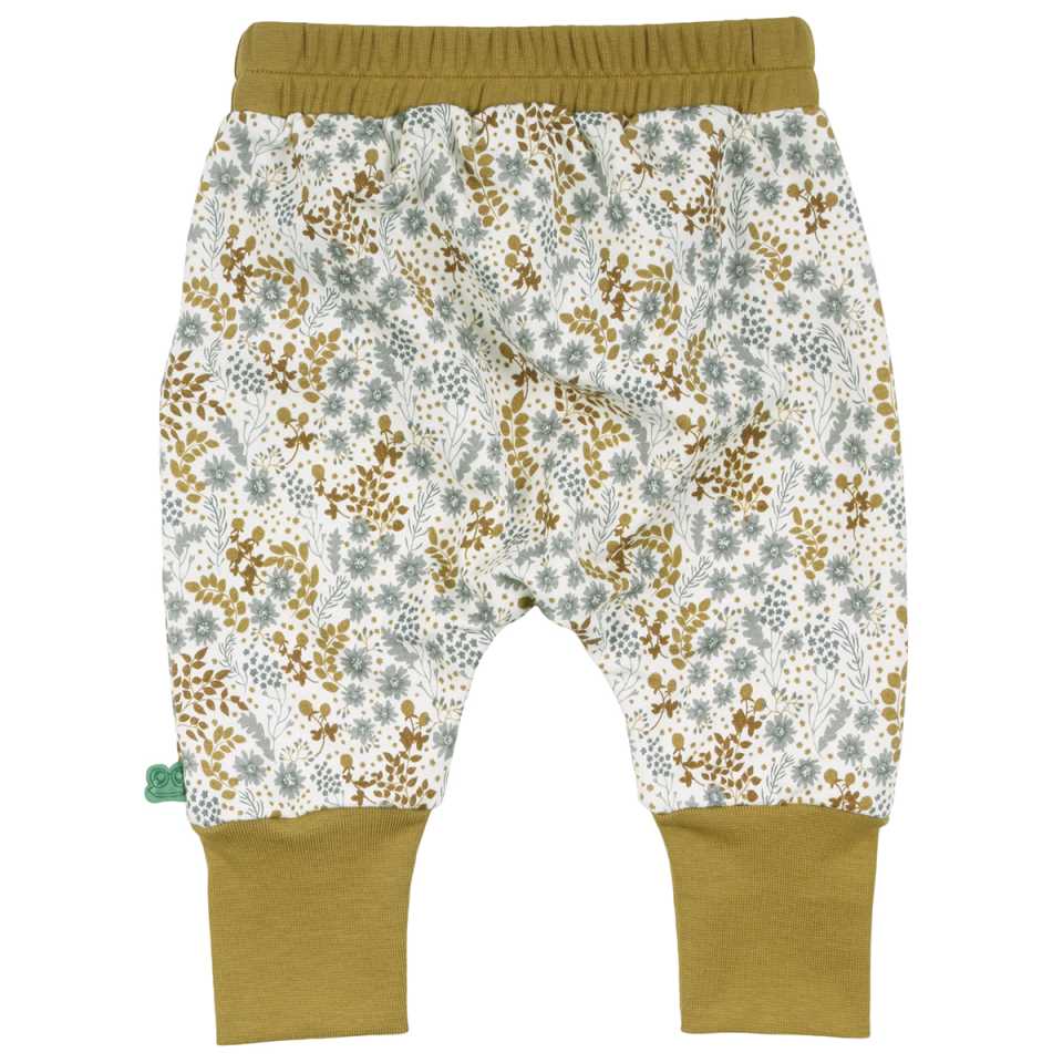 Pantaloni cu imprimeu vegetal pentru bebeluși și copii