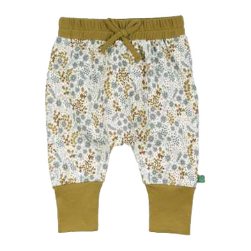 Pantaloni cu imprimeu vegetal pentru bebeluși și copii