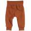 Pantaloni portocalii, confortabili, cu fundă din bumbac organic