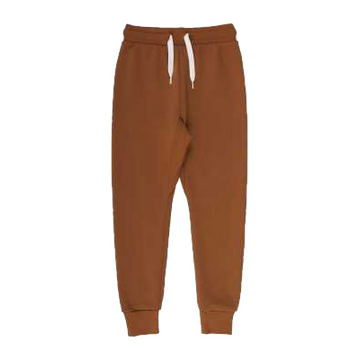 Pantaloni de trening maro pentru copii, din bumbac organic