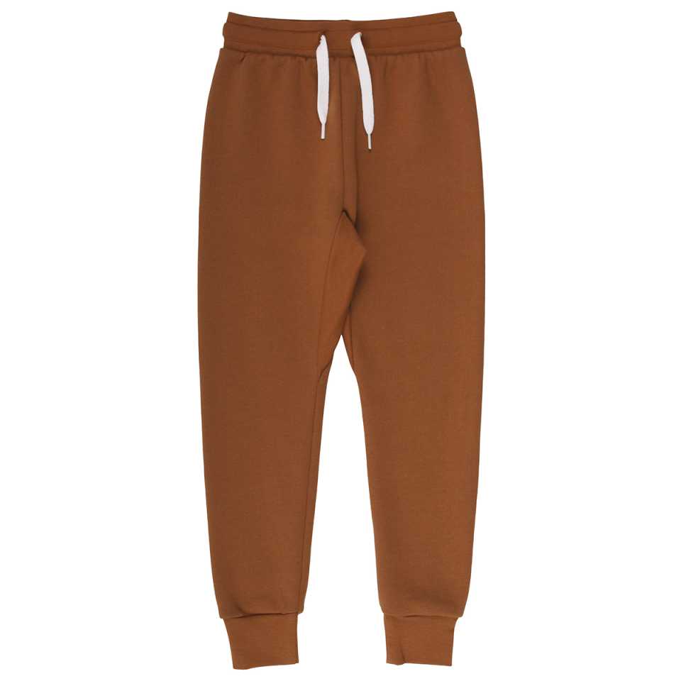 Pantaloni de trening maro pentru copii, din bumbac organic