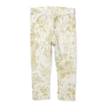 Colanți din bumbac organic cu imprimeu vegetal