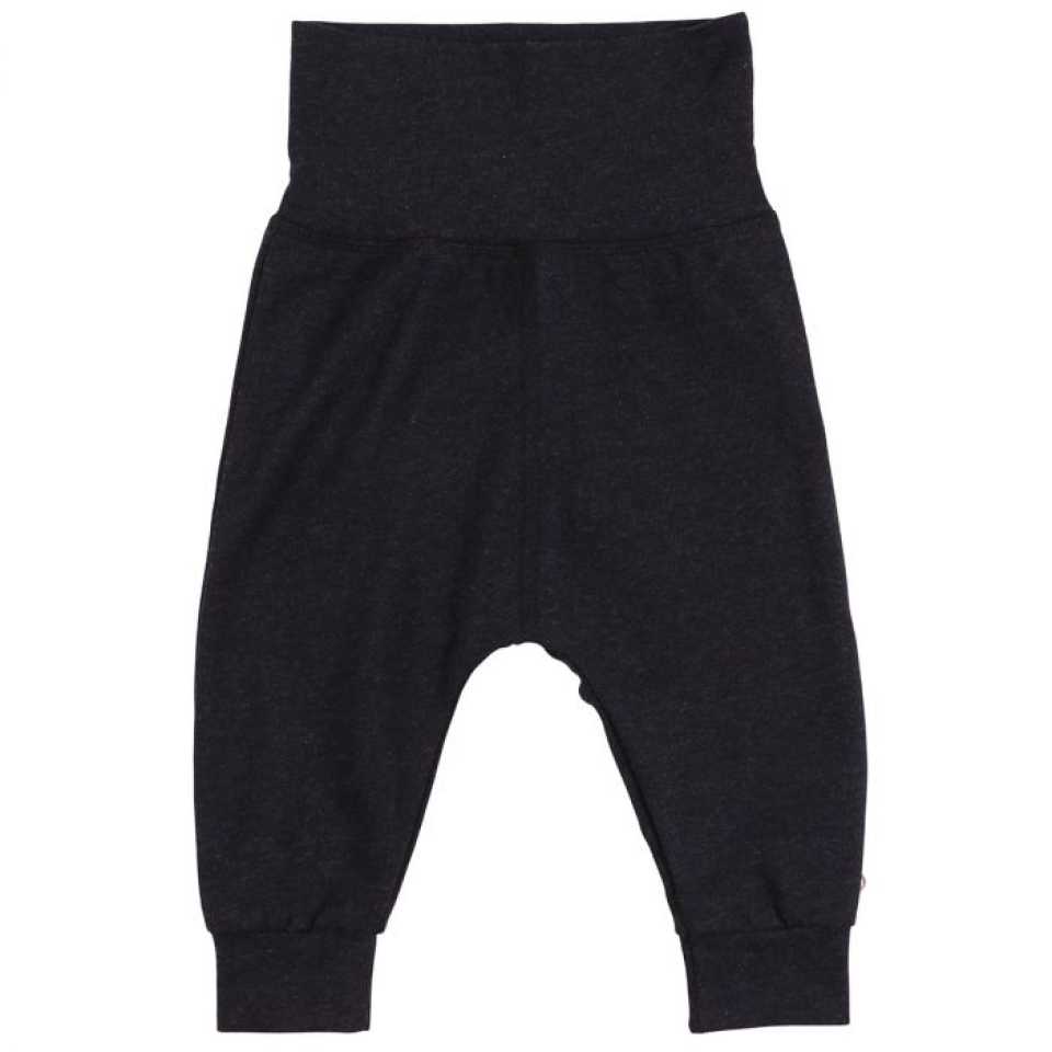 Pantaloni Cozy Me gri închis din bumbac organic