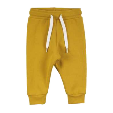 Pantaloni de trening muștar pentru copii, din bumbac organic