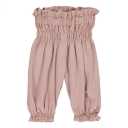 Pantaloni roz cu talie înaltă pentru bebeluși