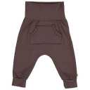 Pantaloni Cozy me cu buzunare, maro închis