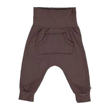 Pantaloni Cozy me cu buzunare, maro închis