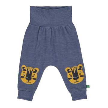 Pantaloni denim cu imprimeu animale pentru bebeluși