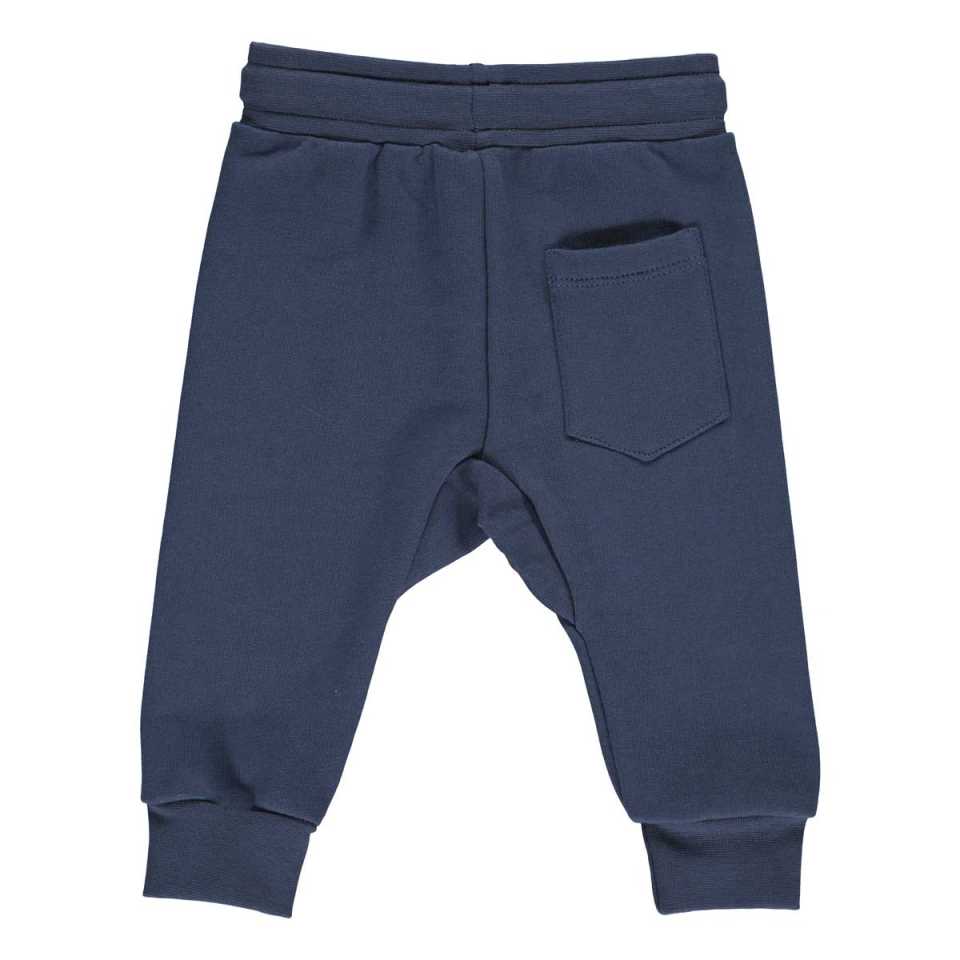 Pantaloni de trening bleumarin pentru copii, din bumbac organic