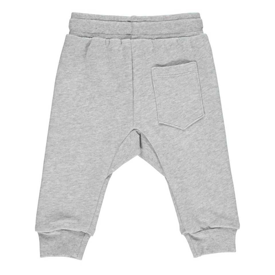 Pantaloni de trening gri deschis, pentru copii, din bumbac organic