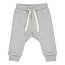 Pantaloni de trening gri deschis, pentru copii, din bumbac organic