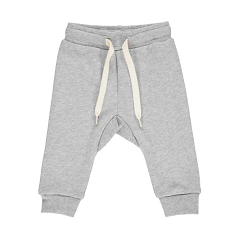 Pantaloni de trening gri deschis, pentru copii, din bumbac organic
