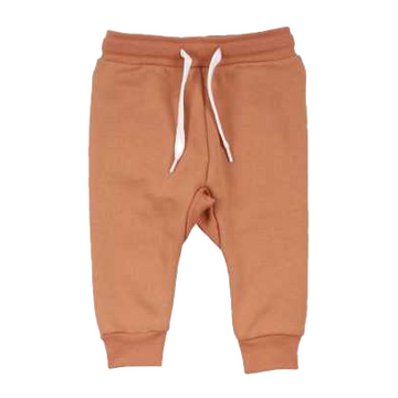 Pantaloni de trening portocalii pentru copii, din bumbac organic