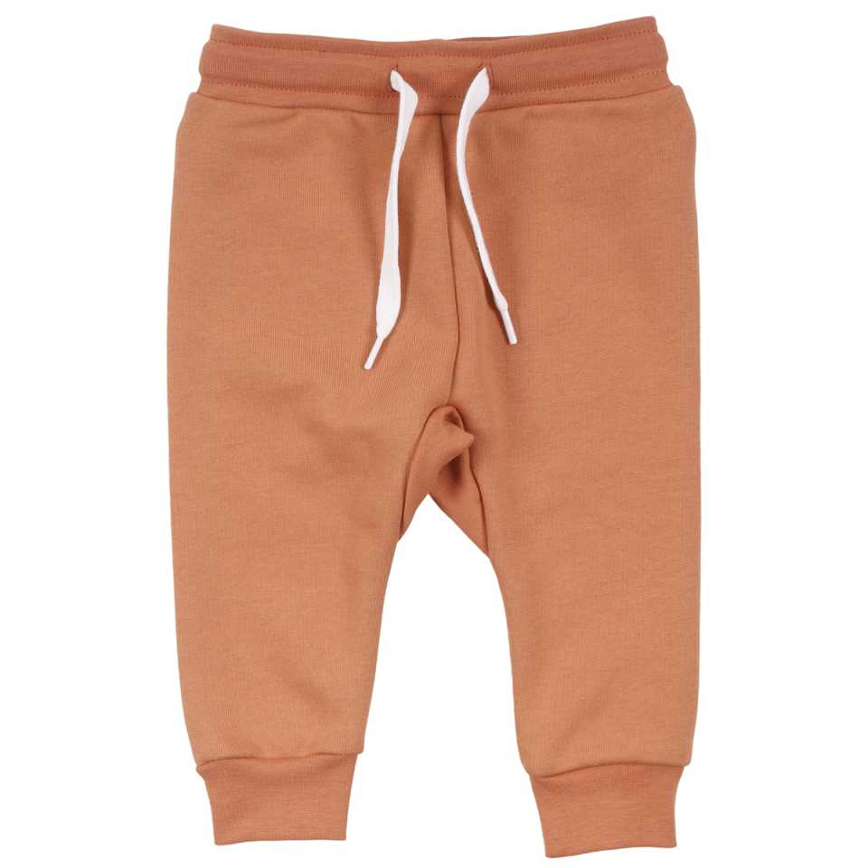 Pantaloni de trening portocalii pentru copii, din bumbac organic