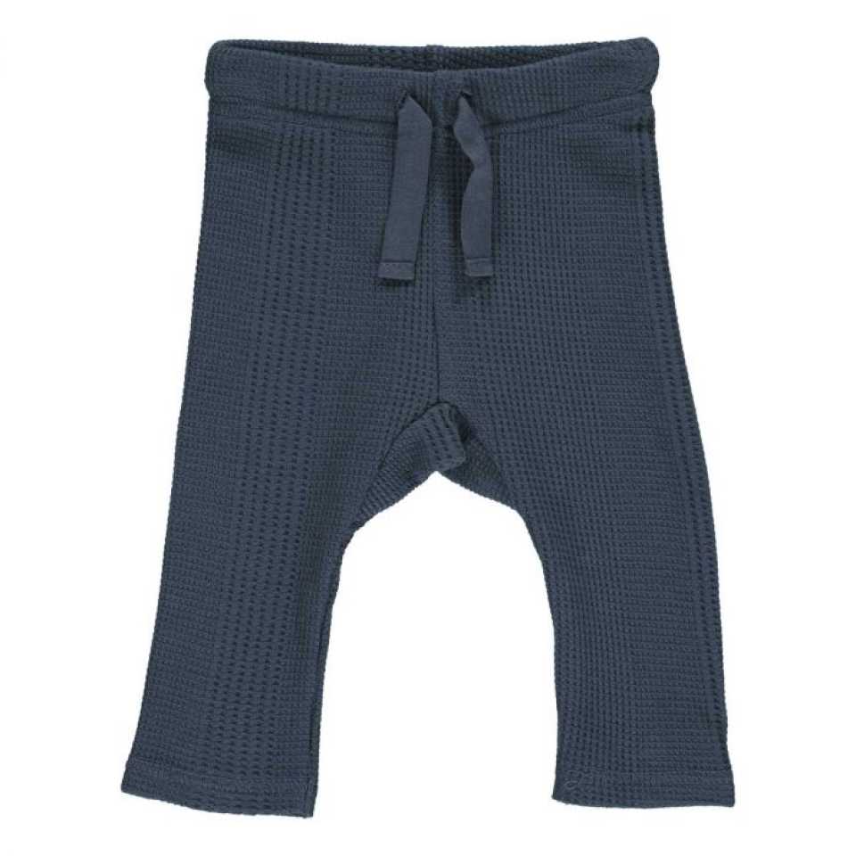 Pantaloni Waffle Rib bleumarin