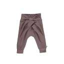 Pantaloni mov strugure, confortabili, cu fundă din bumbac organic