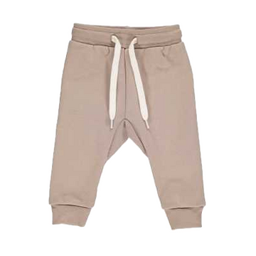 Pantaloni de trening bej pentru copii, din bumbac organic