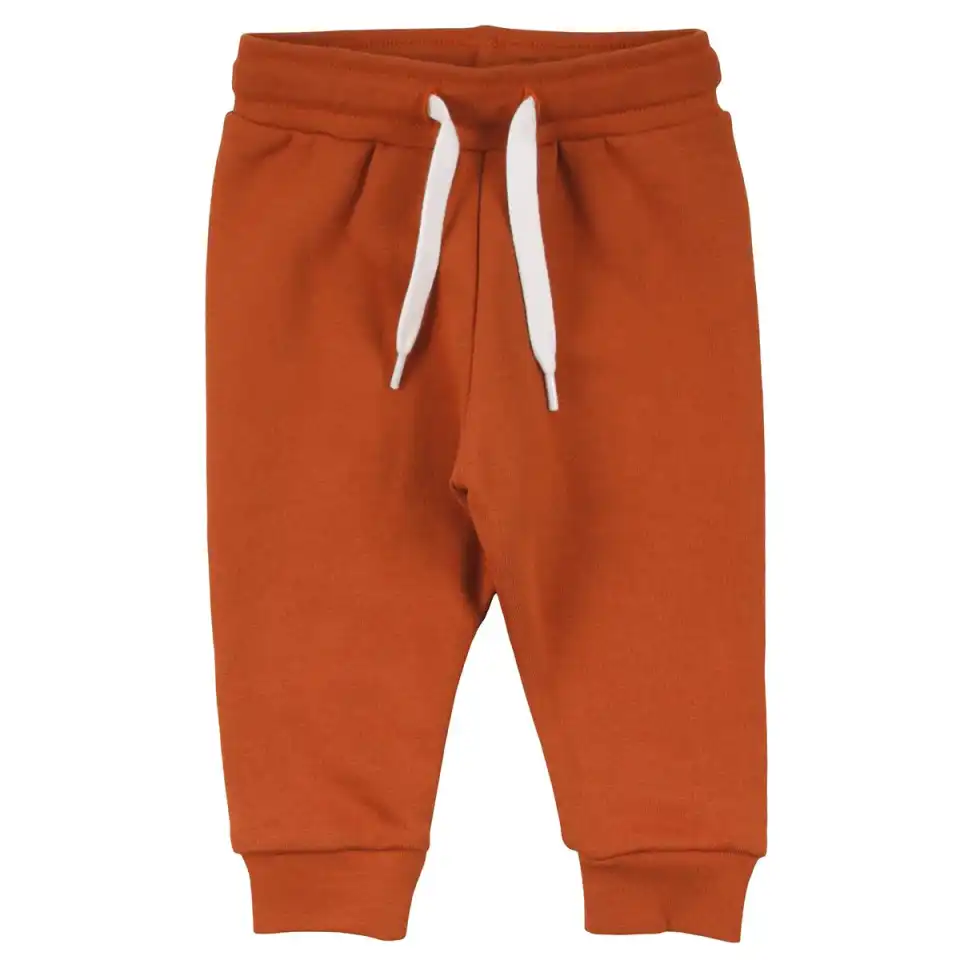 Pantaloni de trening portocalii (bombay) pentru copii, din bumbac organic