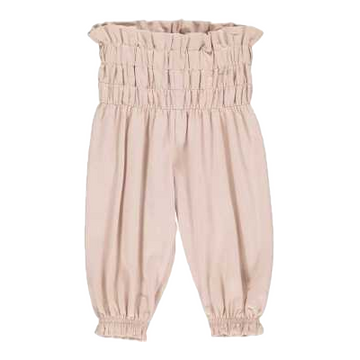 Pantaloni roz pal cu talie înaltă pentru bebeluși