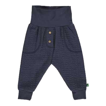 Pantaloni Jaquard bleumarin