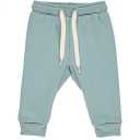 Pantaloni de trening albastru mineral, pentru copii, din bumbac organic