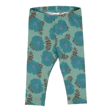 Colanți cu imprimeu floral, retro, din bumbac organic