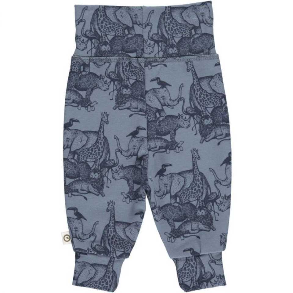 Pantaloni Mini me bleumarin cu imprimeu, pentru bebeluși