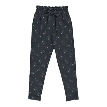 Pantaloni bleumarin cu imprimeu steluțe
