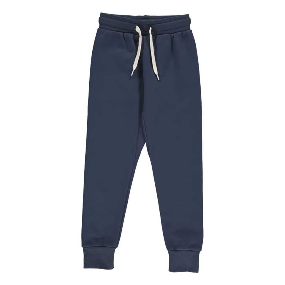 Pantaloni de trening bleumarin pentru copii, din bumbac organic